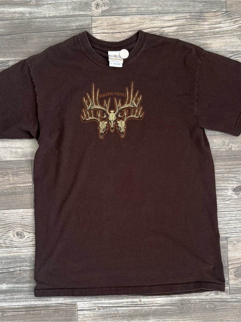 Browning Double-Sided 100% Cotton Deer Skull Graphic T-Shirt M